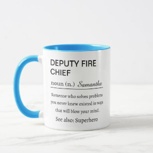 Personalised Deputy Fire Chief Definition Mug