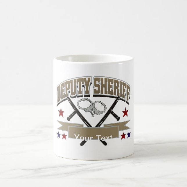 Personalised Deputy Sheriff Coffee Mug (Center)