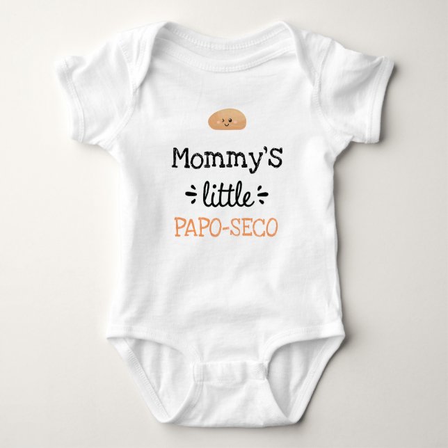 Personalised Design [Any Text's] Little Papo Seco Baby Bodysuit (Front)