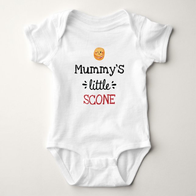 Personalised Design | [Any Text's] Little Scone Baby Bodysuit (Front)