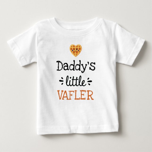 Personalised Design | [Any Text's] Little Vafler Baby T-Shirt (Front)