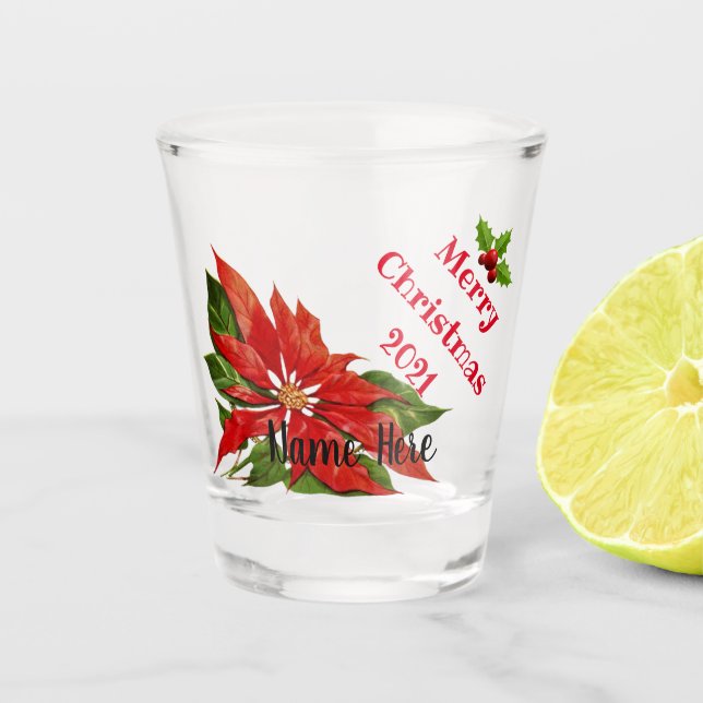 Personalised Design Christmas Shot Glass (Front)