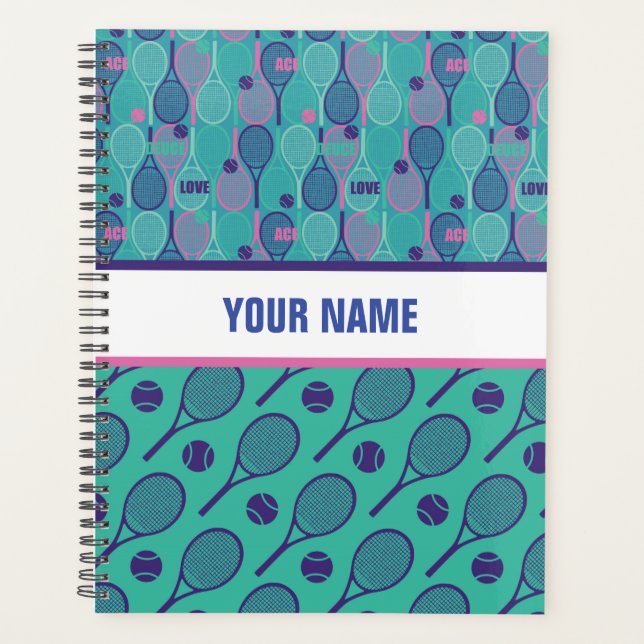 Personalised Design for Tennis players, coaches... Planner (Front)