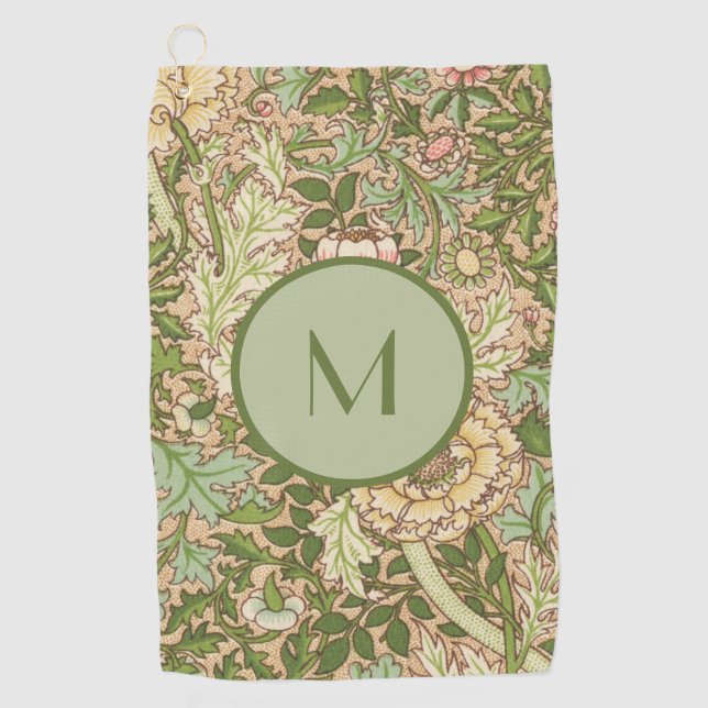 Personalised Design William Morris Pattern   Golf Towel (Front)