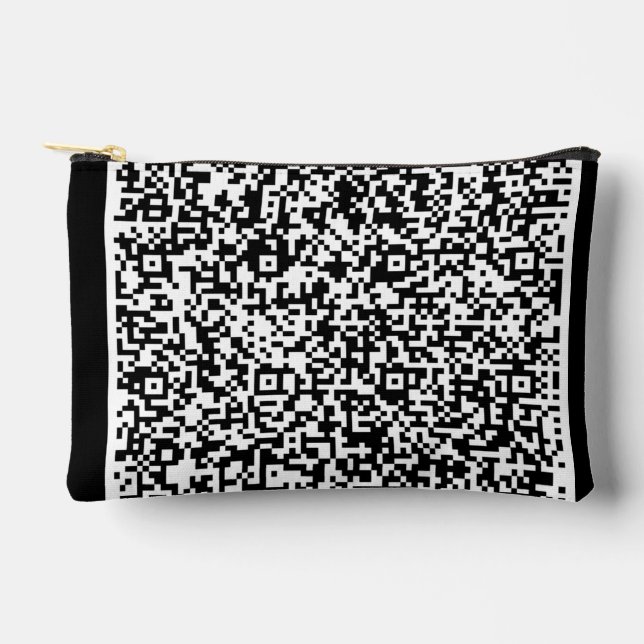 Personalised Design Your Own QR Code Accessory Pouch (Front)