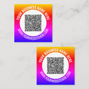 Personalised Design Your Own QR Code Business Card