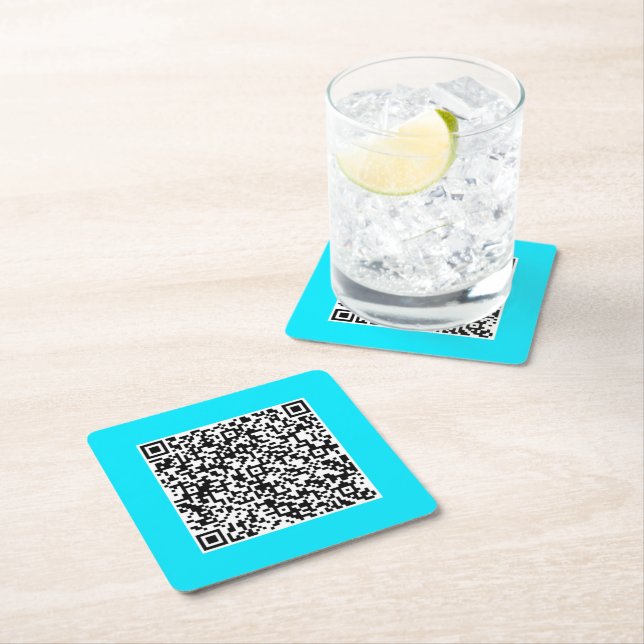 Personalised Design Your Own QR Code Paper Coaster (Insitu)