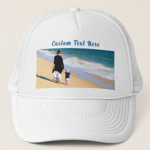 Personalised Design Your Photo Hat Custom Text