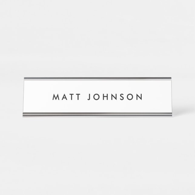 Personalised Desk Name Plate (Front)