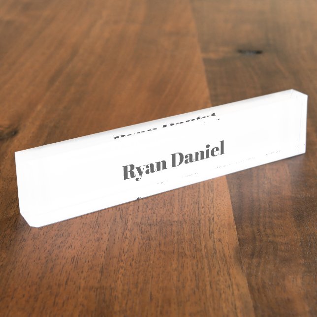 Personalised Desk Name Plate (Side)
