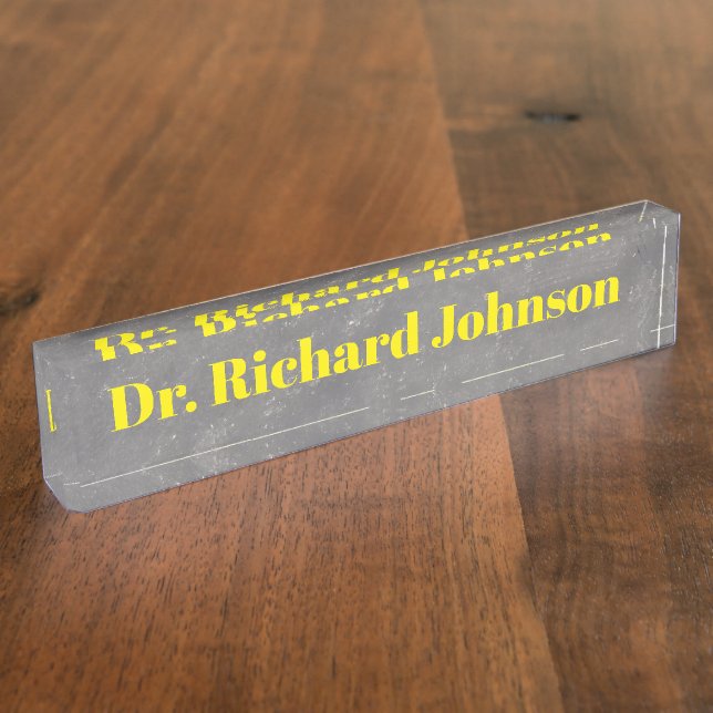Personalised Desk Nameplate (Side)