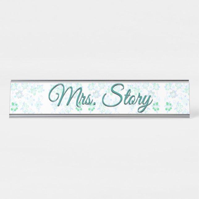 Personalised Desk Plate Desk Name Plate (Front)