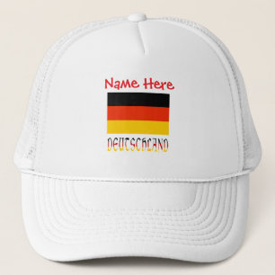 Personalised Deutschland Flag Heritage Trucker Hat