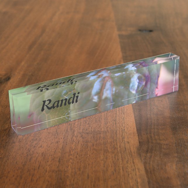 Personalised Dew Nameplate (Side)