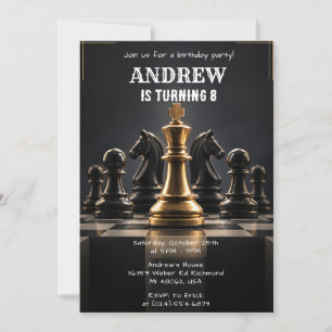 Personalised Digital Chess Birthday Invitation