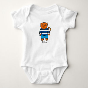 Personalised Dillon the Cat Baby Bodysuit