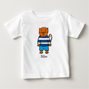 Personalised Dillon the Cat Baby T-Shirt