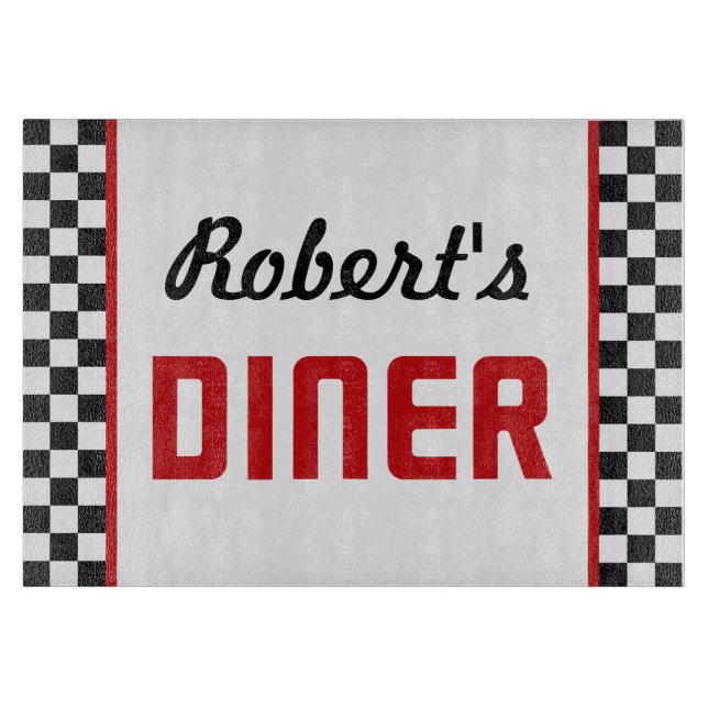 Personalised Diner Cutting Board (Front)
