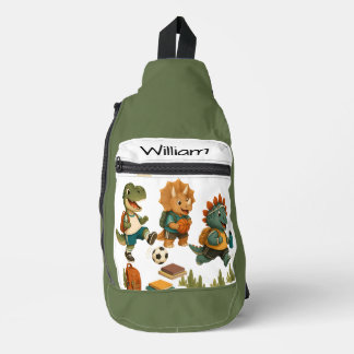 Personalised Dino-Mite-Athlete Sling Bag