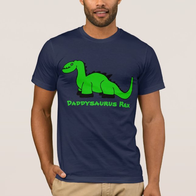 Personalised Dinosaur Adult T-Shirt for Men Dad (Front)