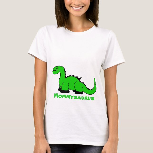 Personalised Dinosaur Adult T-Shirt for Women MOM (Front)