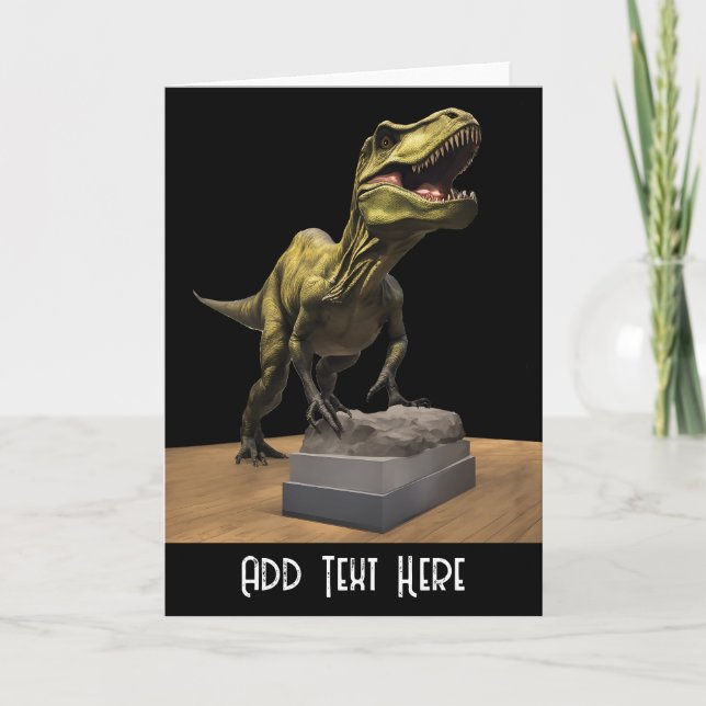 Personalised Dinosaur Card (Front)