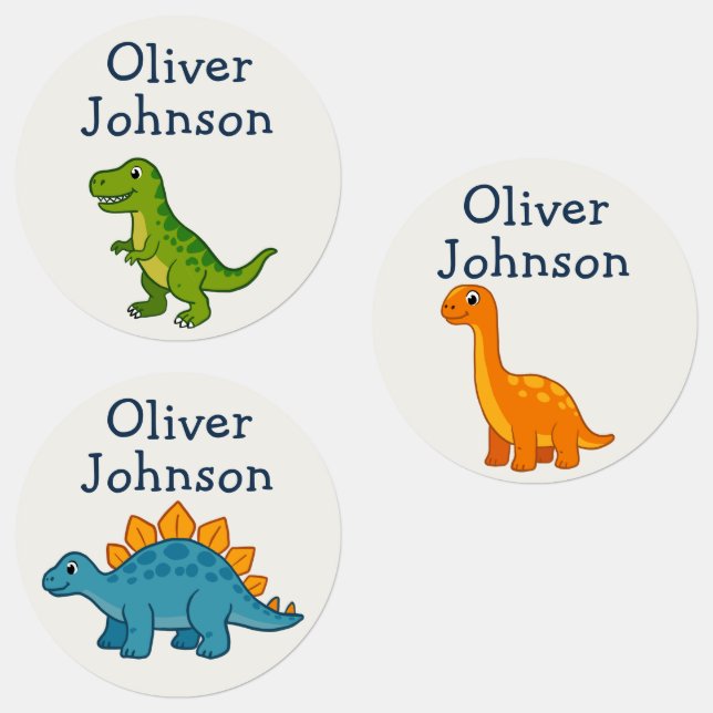 Personalised Dinosaur Kids Name School (Group)