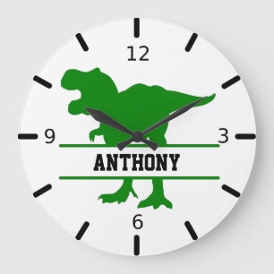 Personalised Dinosaur Large Clock