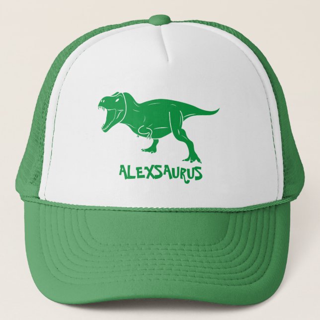 Personalised Dinosaur  Trucker Hat (Front)