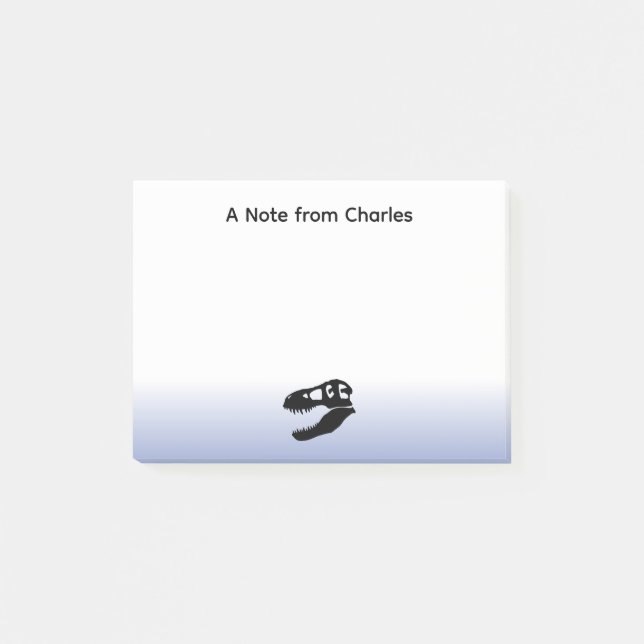 Personalised Dinosaur Tyrannosaurus rex Post-it Notes (Front)