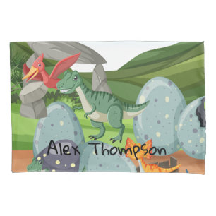 Personalised Dinosaur Wild animal graphic Pillowcase