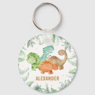 Personalised Dinosaurs Jurasic Wild One Key Ring