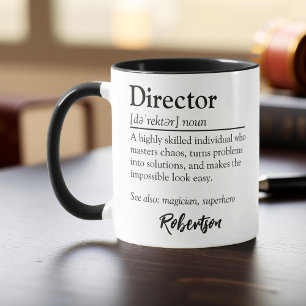 Personalised Director Definition Appreciation Mug