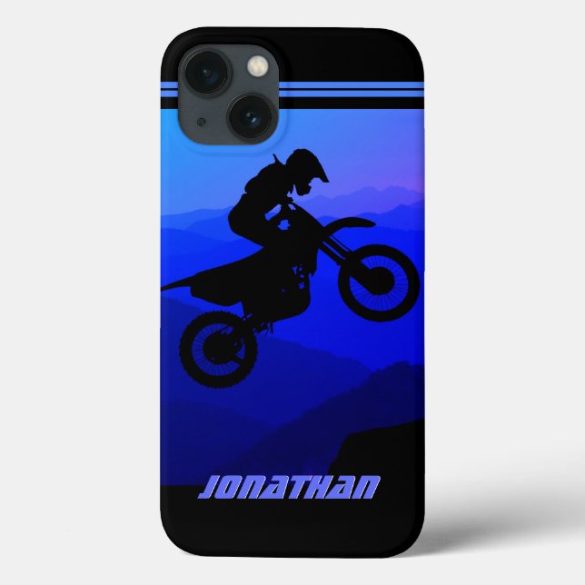 Personalised Dirt Bike Night Ride Motocross Case-Mate iPhone Case (Back)