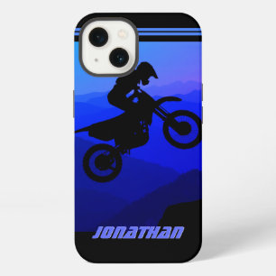 Personalised Dirt Bike Night Ride Motocross iPhone 13 Case