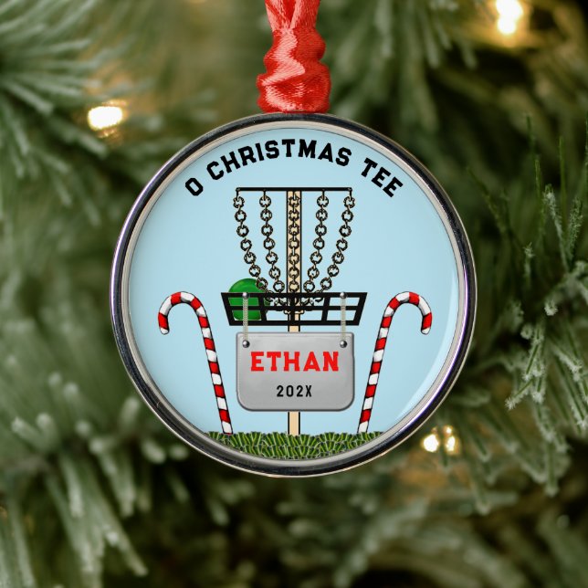Personalised Disc Golf Collectable 2022 Metal Tree Decoration (Tree)