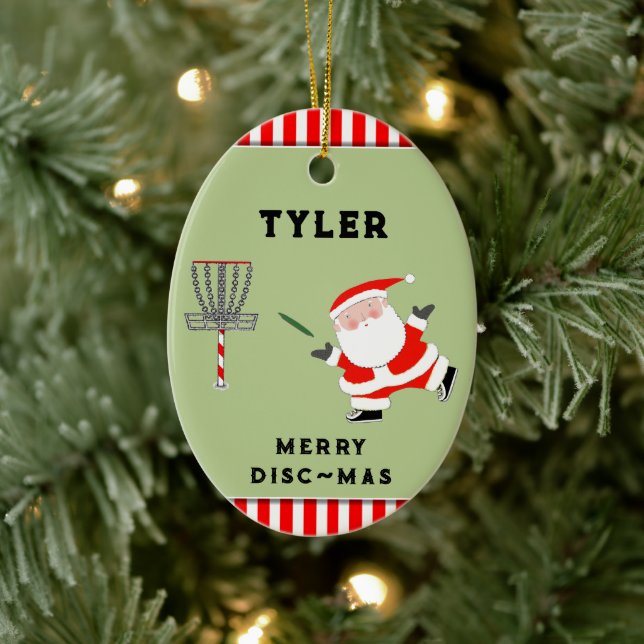 Personalised Disc Golf Collectable Ceramic Tree Decoration (Tree)