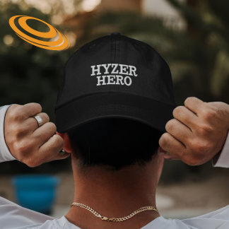 Personalised Disc Golf Hyzer Hero Gift Embroidered Hat