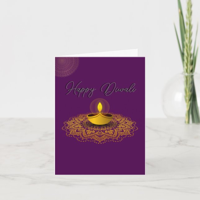 personalised Diwali greeting Card (Front)