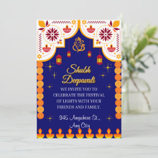 Personalised Diwali Invitation Card