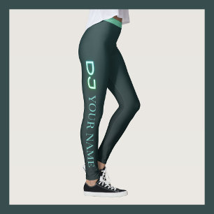 Personalised DJ DJane outfit leggings