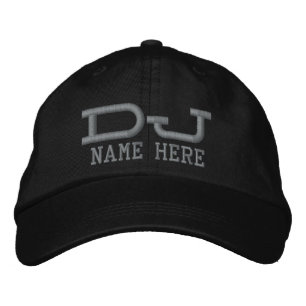 Personalised DJ Embroidered Hat