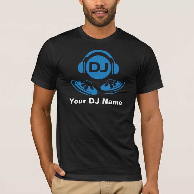 Personalised DJ or music producer t-shirt mens (Front)