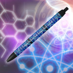 Personalised DNA Blue Science Black Ink Pen<br><div class="desc">A cool,  trendy and fun medical science-inspired design. The perfect gift for any science business or company,  doctors,  nurses,  scientists,  science teachers,  lab technicians or science students. Designed by Thisisnotme©</div>