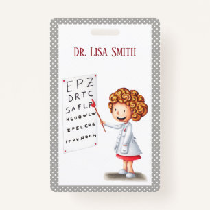 Personalised doctor badge clip. ID badge