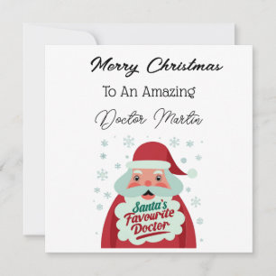 Personalised Doctor Christmas Card