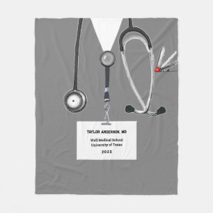 Personalised Doctor Fleece Blanket