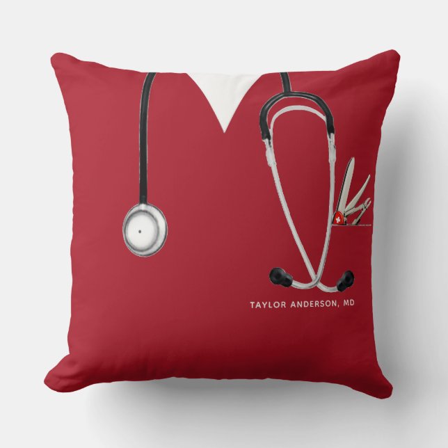 Personalised Doctor Gift Cushion (Front)