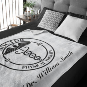 Personalised Doctor Gift For Graduate & Graduation Fleece Blanket