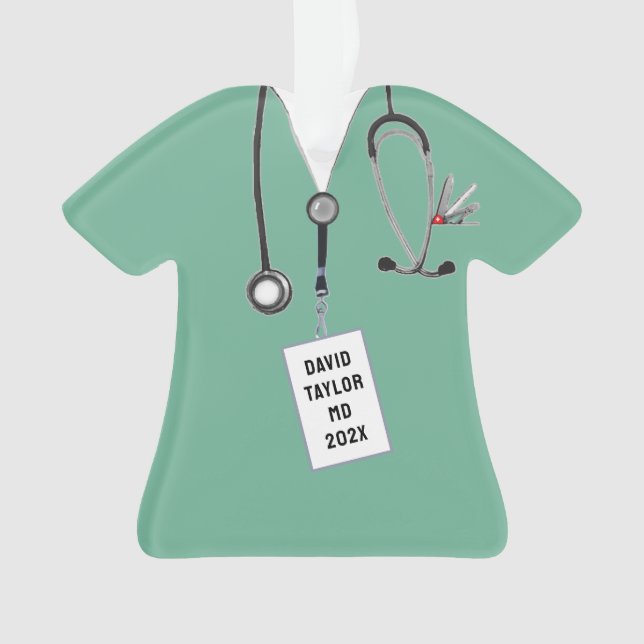 Personalised Doctor Gift Ornament (Front)